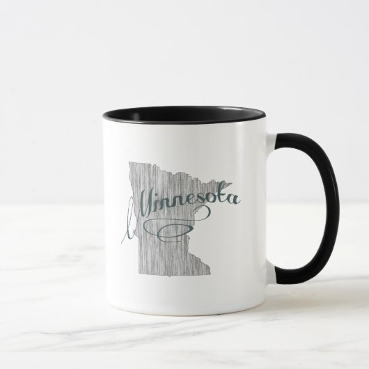 Minnesota-Staats-Typografie Tasse (Rechts)