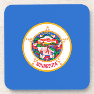 Minnesota Staatsflagge Design Getränkeuntersetzer