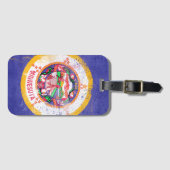 Minnesota-Staatsflagge Gepäckanhänger (Vorderseite (Horizontal))