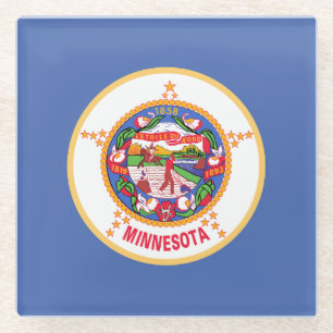Minnesota Staatsflagge Glasuntersetzer