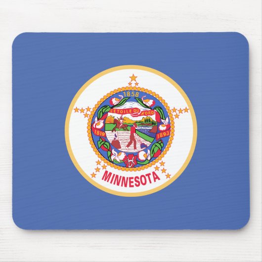 Minnesota Staatsflagge Mousepad (Vorne)
