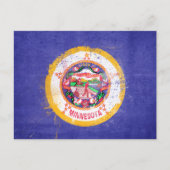 Minnesota-Staatsflagge Postkarte (Vorderseite)