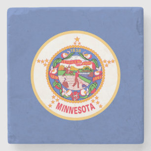 Minnesota Staatsflagge Steinuntersetzer