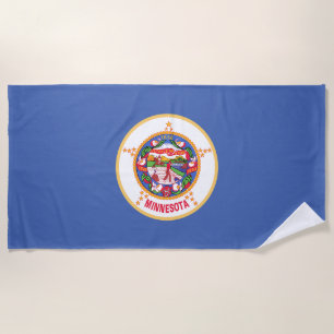 Minnesota Staatsflagge Strandtuch
