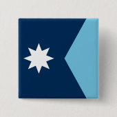 Minnesota Staatsflagge USA Button (Vorderseite)