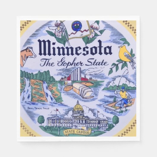 Minnesota Staatspartei Serviette (Vorderseite)