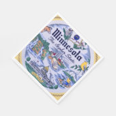 Minnesota Staatspartei Serviette (Ecke)