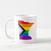 Minnesota Staatsstolz LGBTQ-Progress-Prix Kaffeetasse (Links)