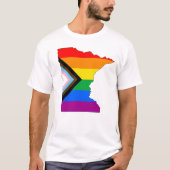 Minnesota Staatsstolz LGBTQ-Progress-Prix T-Shirt (Vorderseite)
