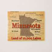 Minnesota Staatsstolz Map Puzzle (Horizontal)