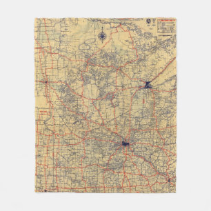 Minnesota-Standardkarte Fleecedecke