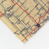 Minnesota-Standardkarte Fleecedecke (Ecke)