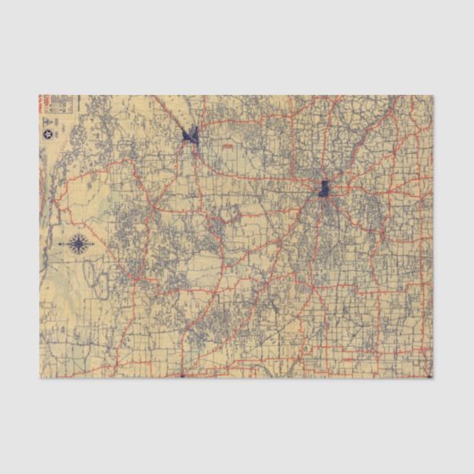 Minnesota-Standardkarte Seidenpapier (Vorderseite)