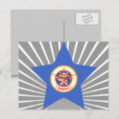 Minnesota Star Postkarte (Vorne/Hinten)
