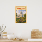 Minnesota State Capitol Vintage Poster (Küche)