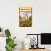 Minnesota State Capitol Vintage Poster (Heimbüro)