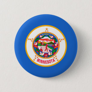 Minnesota State Flag Design Button