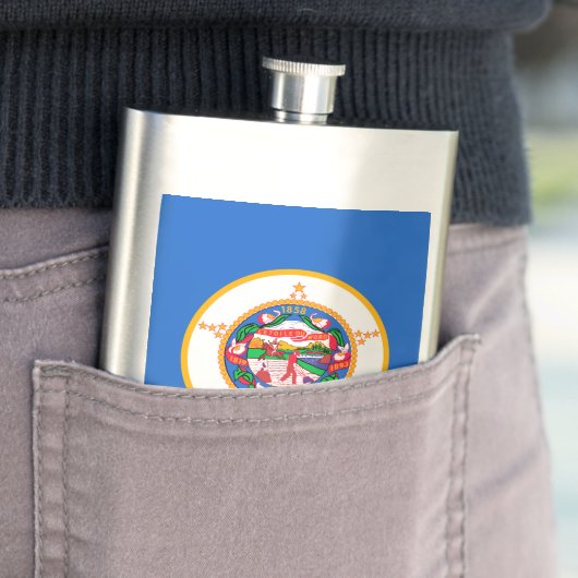 Minnesota State Flag Design Flachmann (Beispiel)