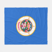 Minnesota State Flag Design Fleecedecke (Vorderseite (Horizontal))