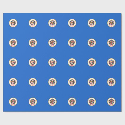 Minnesota State Flag Design Geschenkpapier (Flach)