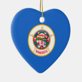 Minnesota State Flag Design Keramik Ornament (Rechts)