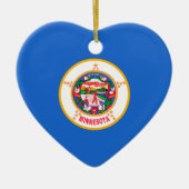 Minnesota State Flag Design Keramik Ornament (Vorne)
