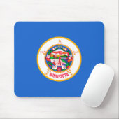 Minnesota State Flag Design Mousepad (Mit Mouse)