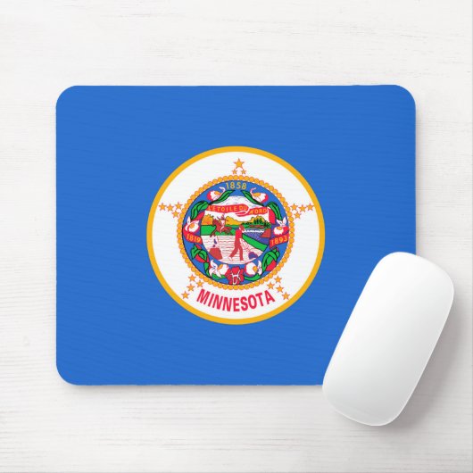 Minnesota State Flag Design Mousepad (Mit Mouse)