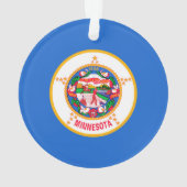 Minnesota State Flag Design Ornament (Rückseite)