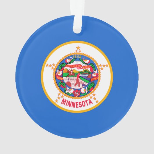 Minnesota State Flag Design Ornament (Rückseite)