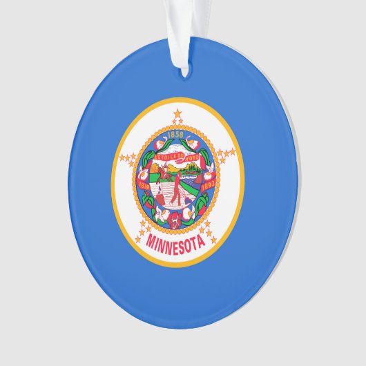 Minnesota State Flag Design Ornament (Vorderseite)