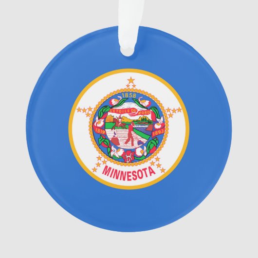 Minnesota State Flag Design Ornament (Vorderseite)