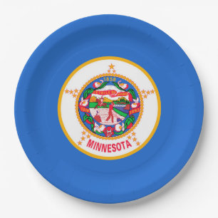 Minnesota State Flag Design Pappteller