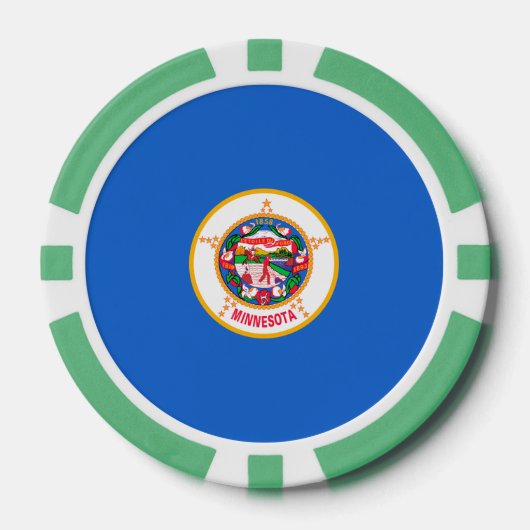 Minnesota State Flag Design Pokerchips (Vorderseite)