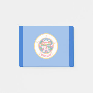 Minnesota State Flag Design Post-it Klebezettel