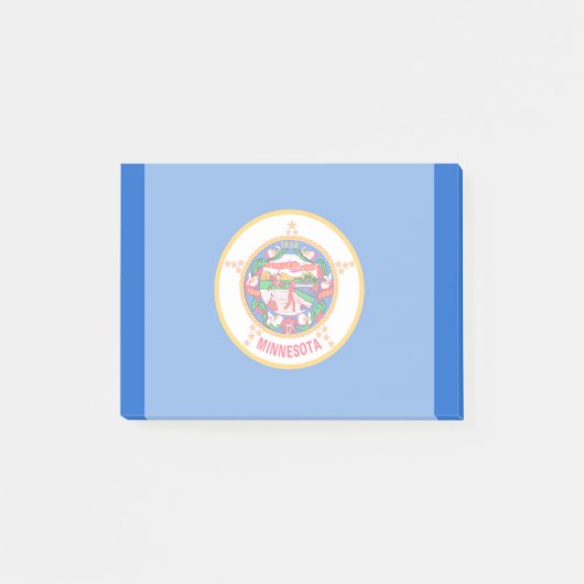 Minnesota State Flag Design Post-it Klebezettel (Vorderseite)