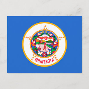 Minnesota State Flag Design Postkarte