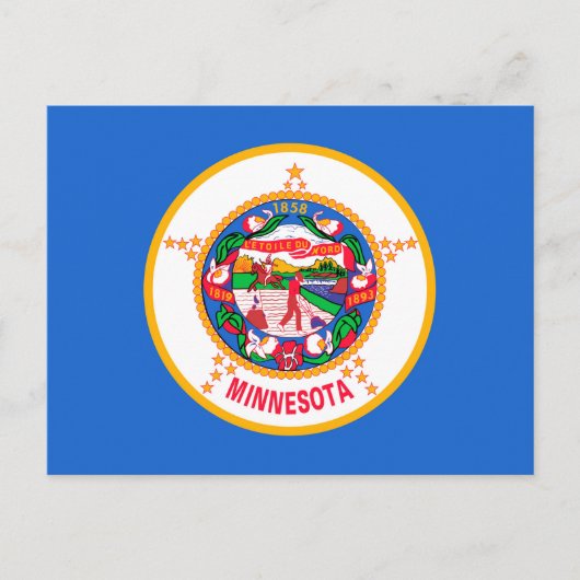 Minnesota State Flag Design Postkarte (Vorderseite)