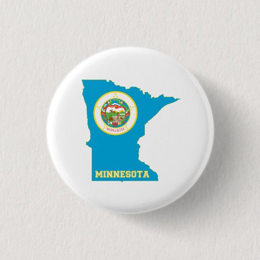 Minnesota State Flag Map Button (Vorderseite)
