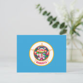 Minnesota State Flag Postcard Postkarte (Stehend Vorderseite)