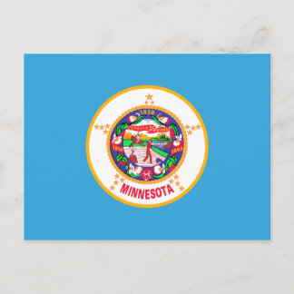 Minnesota State Flag Postcard Postkarte
