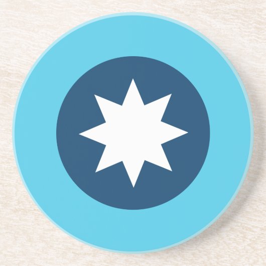Minnesota State Flag Roundel Getränkeuntersetzer (Vorne)