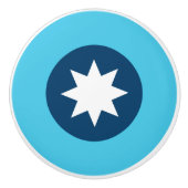 Minnesota State Flag Roundel Keramikknauf (Vorderseite)