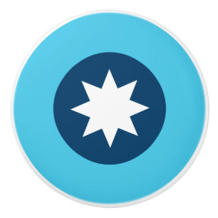 Minnesota State Flag Roundel Keramikknauf
