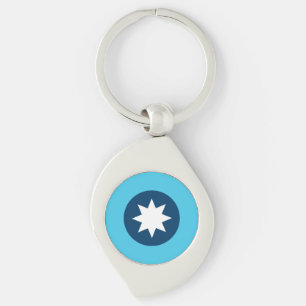 Minnesota State Flag Roundel Schlüsselanhänger