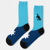 Minnesota State Flag Socks Socken (Linkes Detail)