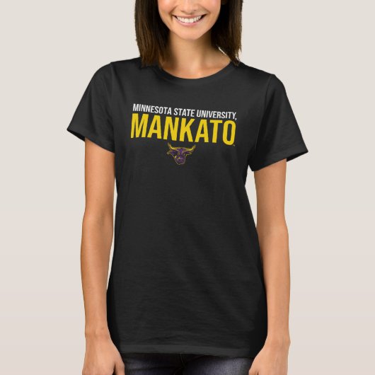 Minnesota State Mankato Mavericks Stacked T-Shirt (Vorderseite)