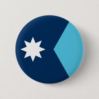 Minnesota state new flag symbol USA America Button