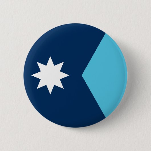 Minnesota state new flag symbol USA America Button (Vorderseite)