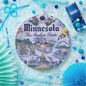 Minnesota State Party Plates Pappteller (Party)